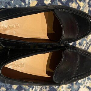 Madewell Black Leather Loafers